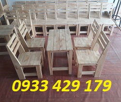 bàn ghế gỗ cafe giá rẻ tại tphcm