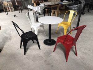 bàn ghế sắt cafe tại TPHCM